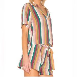 Rails 100% silk Striped set